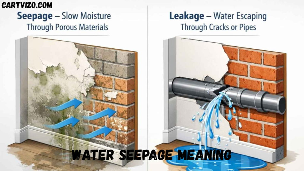 water seepage meaning